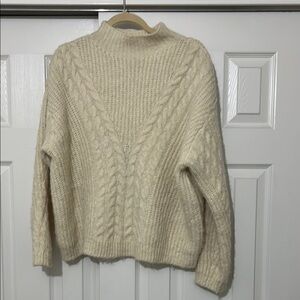 Cozy Cream Cable Knit Sweater
